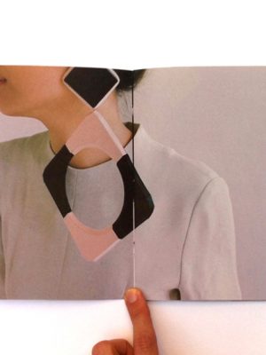 Earrings Book. Paper earrings, photography and design by Anna Gleesson. Model: Jenny Soo Yeon Lee.