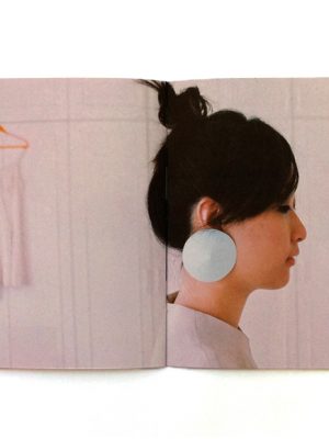 Earrings Book. Paper earrings, photography and design by Anna Gleesson. Model: Jenny Soo Yeon Lee.