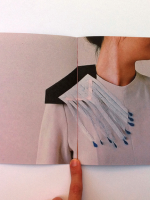 Earrings Book. Paper earrings, photography and design by Anna Gleesson. Model: Jenny Soo Yeon Lee.